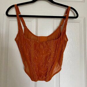 Urban Outfitters out from under lace corset top
